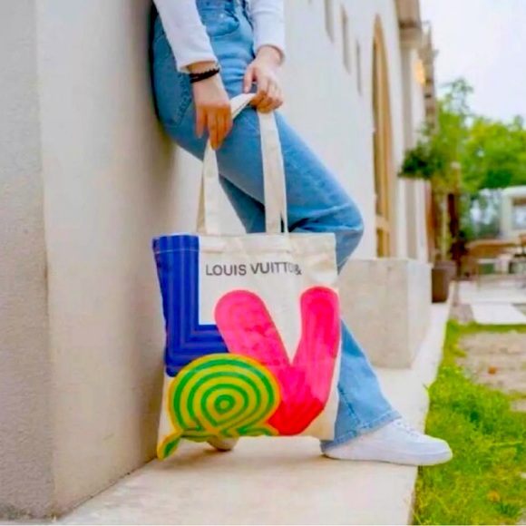 NEW Louis Vuitton Canvas Tote Bag🩷 Limited Edition Shenzhen Exhibition 2 sided - Picture 9 of 12
